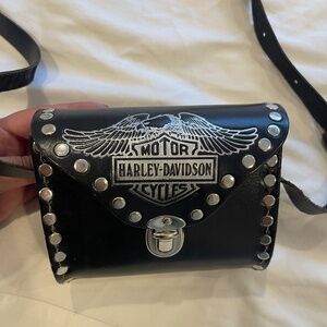 Vintage Harley Davidson Bag - festival bag
